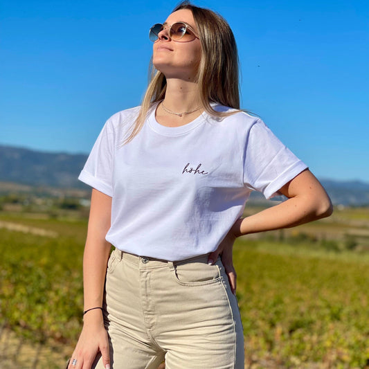 T-shirt Signature Gris Blanc